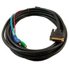 Кабель DVI (тато)-3RCA (тато), 3m, 2 ферит, Black, ОЕМ