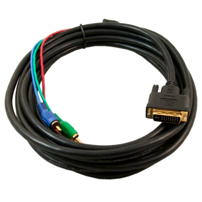 
					Кабель DVI (тато)-3RCA (тато), 3m, 2 ферит, Black, ОЕМ