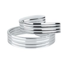 Декоративна стрічка DS-S330-08-4S до світильників DEL-S21-24-4DIY и SML-S21-50DIY(4 срібні смужки)