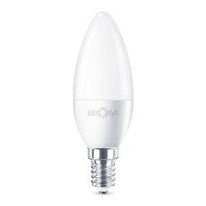 Світлодіодна лампа Biom BT-589 C37 9W E14 4500К матова