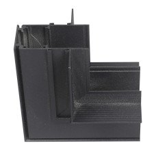 З'єднувач кутовий внутрішній для магнітного шинопровода вбудованого MAGNET-RW чорний