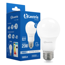 Світлодіодна лампа Lectris A65 20W 4000K 220V E27 1-LC-1109-03