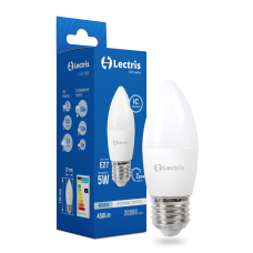 Світлодіодна лампа Lectris  С37 5W 4000K 220V E27 1-LC-1303-03