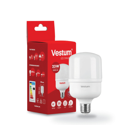 Лампа LED Vestum T100 23W 6500K 220V E27
