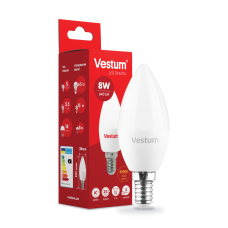 Світлодіодна лампа Vestum C37 8W 3000K 220V E14 1-VS-1312-03