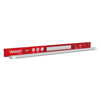 Светильник линейный LED Vestum 1,2м 36W 6500K 220V IP20