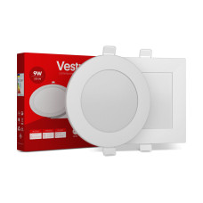 Круглий світлодіодний врізний світильник Vestum 9W 6000K 220V 1-VS-5108-03