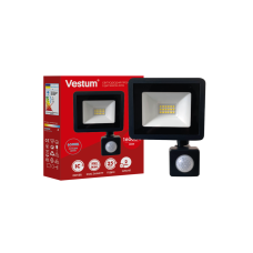 Світлодіодний прожектор з датчиком руху Vestum 20W 1600Лм 6500K 180-260V IP65 1-VS-3020-03