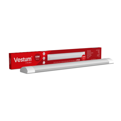 Светильник линейный LED Vestum 1,2м 54W 6500K 220V IP20