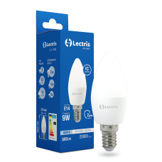 Світлодіодна лампа Lectris С37 9W 4000K 220V E14 1-LC-1305-03