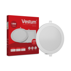 Круглий світлодіодний врізний світильник Vestum 18W 4000K 220V 1-VS-5105-03