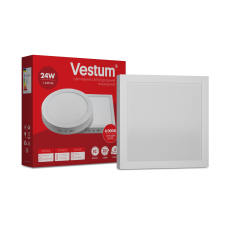 Квадратний світлодіодний накладний світильник Vestum 24W 6000K 220V 1-VS-5404