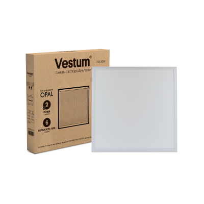 Панель свiтлодiодна LED ULTRA SLIM 40W 600x600 6500K 220V Vestum