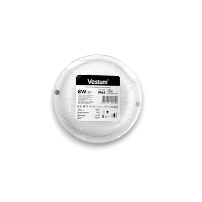 Світлодіодний світильник ЖКГ Vestum LED S 8W коло 6500K 220V 1-VS-7109