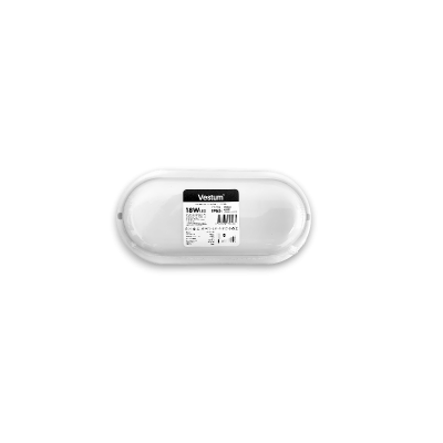 Світлодіодний світильник ЖКГ LED S 18W овал 6500K 220V Vestum 1-VS-7208