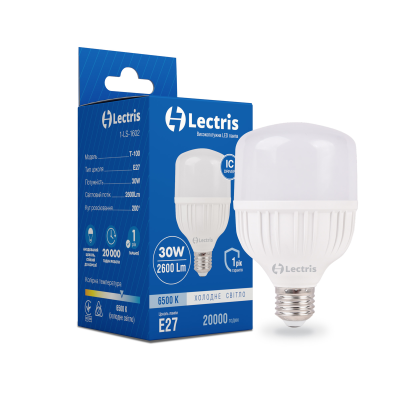 Лампа LED Lectris T100 30W 6500K 220V E27