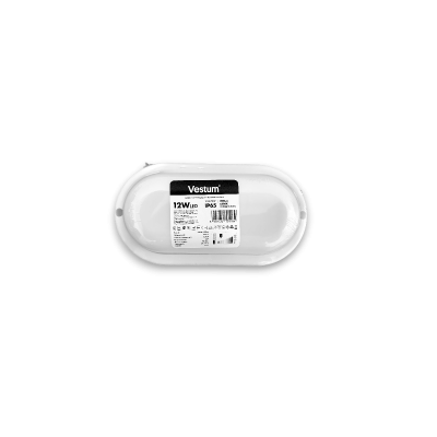 Світлодіодний світильник ЖКГ LED S 12W овал 6500K 220V Vestum 1-VS-7207
