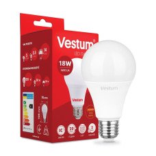 Світлодіодна лампа Vestum A70 18W 3000K 220V E27 1-VS-1112-03