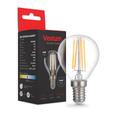 Світлодіодна філаментна лампа Vestum G45 Е14 5Вт 220V 4100К 1-VS-2229-03