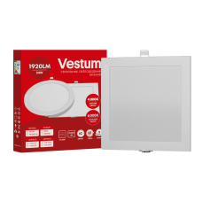 Квадратний світлодіодний врізний світильник Vestum 24W 4000K 220V 1-VS-5207-03