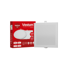 Квадратний світлодіодний врізний світильник Vestum 12W 6000K 220V  1-VS-5209-03