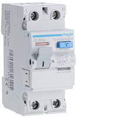 Дифференциальное реле 2P, 6kA, 63A,30mA, A, Hager CDA263D