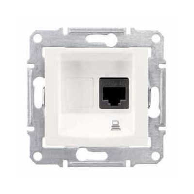 Розетка компьютерная RJ45 5e UTP слон Schneider Sedna SDN4300123