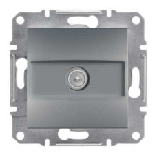 Розетка TV оконечная сталь Schneider Asfora EPH3200162