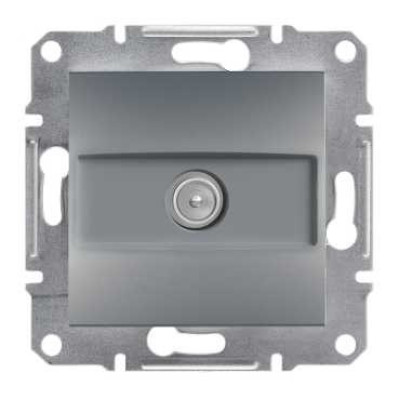 Розетка TV оконечная сталь Schneider Asfora EPH3200162
