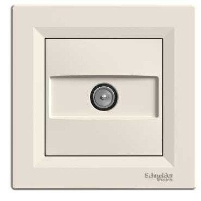 Розетка TV оконечная крем Schneider Asfora EPH3200123
