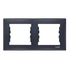 Рамка 2-местная горизонтальная графит Schneider SDN5800370