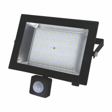 Прожектор с датчиком движения 50w 220В 3500lm 6500K IP65 LED-SLТ Sokol