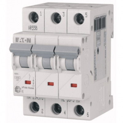 Автоматический выключатель трехполюсный HL C 3P 10A Eaton