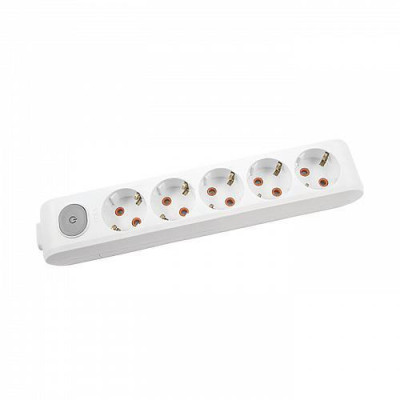 90118500 Колодка 5гн. з/з+вимикач VI-KO MULTI-LET