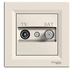 Розетка TV-SAT оконечная крем Schneider Asfora EPH3400123
