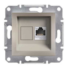 Розетка компьютерная бронза Schneider Asfora EPH4300169