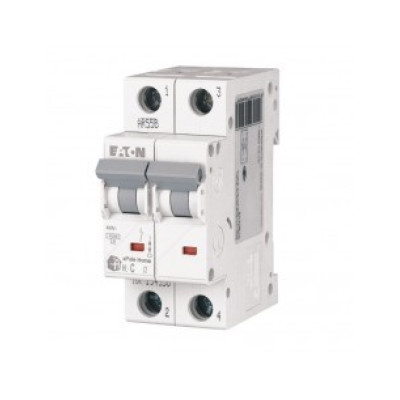 Автоматический выключатель двухполюсный HL C 2P 63A Eaton