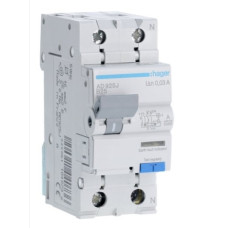 Дифференциальный автомат 2Р B 25A 6 kA 30mA AD925J Hager