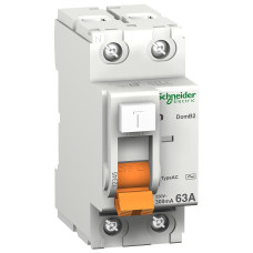Дифференциальный автомат 2Р 63А 3 кА 30mА УЗО ВД63 Schneider