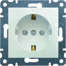 Розетка з з/к з захистом контактів Lumina,  біла, 16А/230В