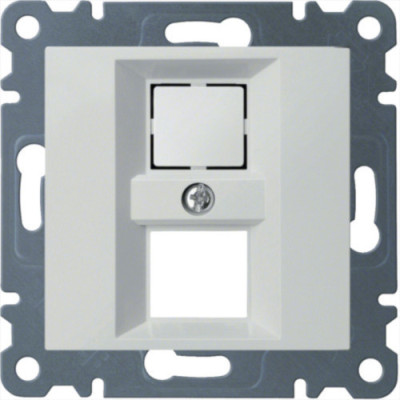 Панель подвійна для RJ12/RJ45 Lumina, біла