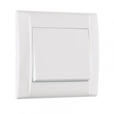 Выключатель 1-клавишный проходной белый Defne Makel 42001005