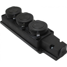 Розетка потрійна монофазна 1*16A (каучук) Baysal