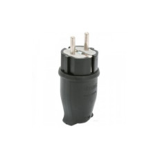 Вилка (каучук) IP44 BK1-1402-2011 1*16 А