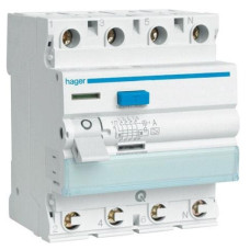 Устройство защитного отключения  HAGER 4-п CD464J 63A 30mA, АС