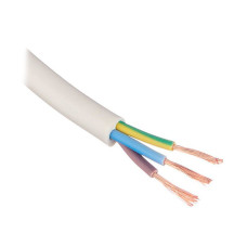 Провод медный гибкий соединительный ПВС нгд 3х1,5 ЗЗЦМ, пониженной горючести, с пониженным дымовыделением