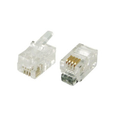 Джек телефоний RJ11 4 POLE коннектор телефонной сети