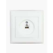 Розетка компьютерная CAT5E IP20 белая Almera BATI