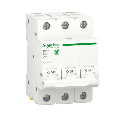 Автоматический выключатель 6kA 3P 16A C Schneider RESI9