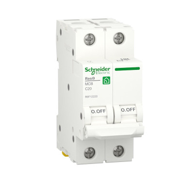 Автоматический выключатель 6kA 2P 20A C Schneider RESI9